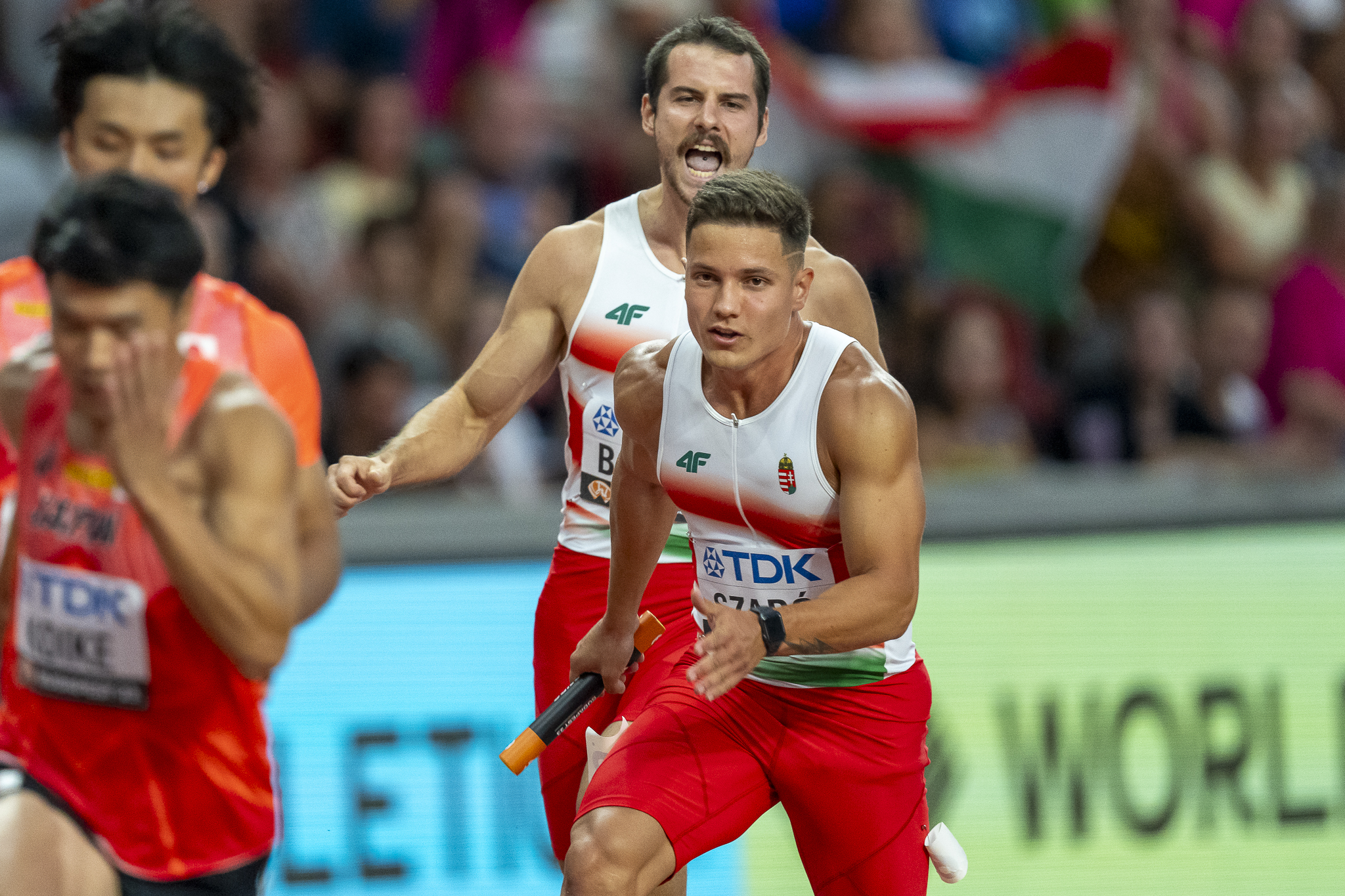 Az atlétikai VB-n Szabó Dániel a 13. helyen zárt a 4x100 méteres váltóval
